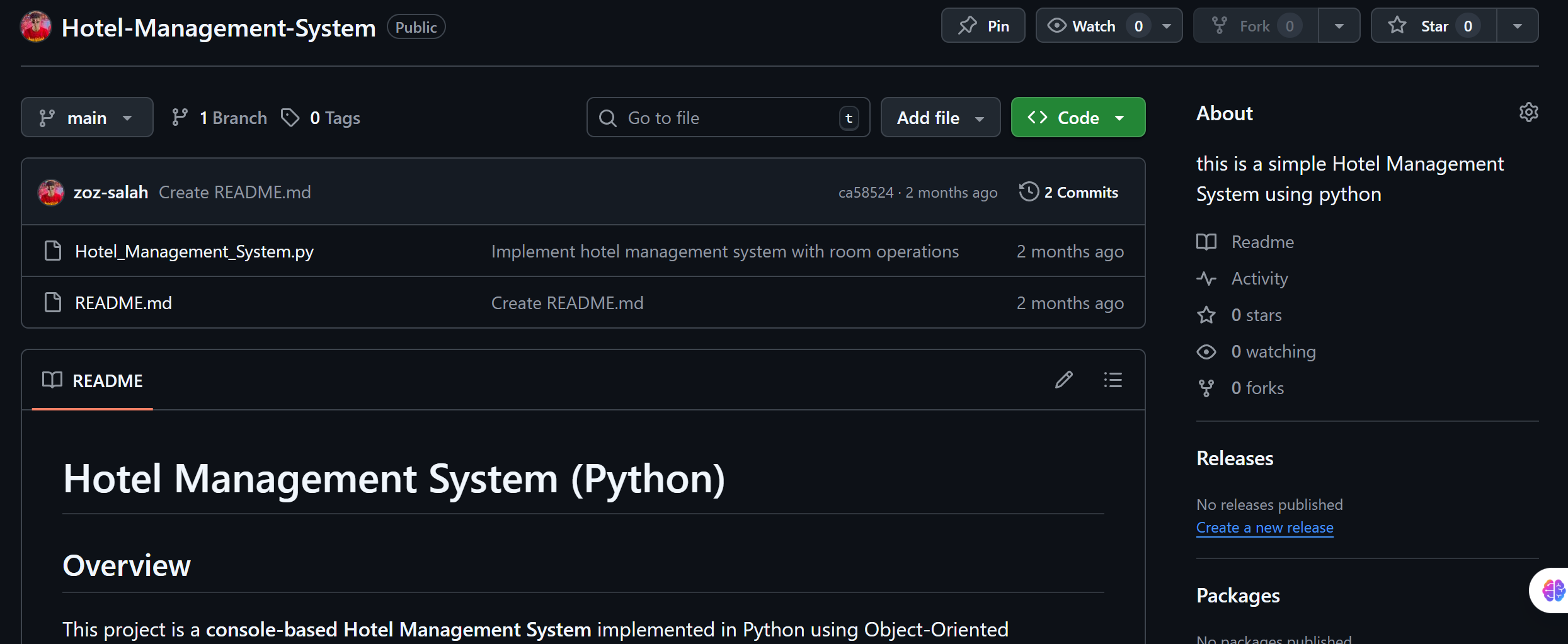Hotel Management System